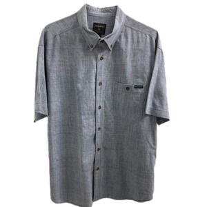 Woolrich size XLarge blue short sleeve shirt